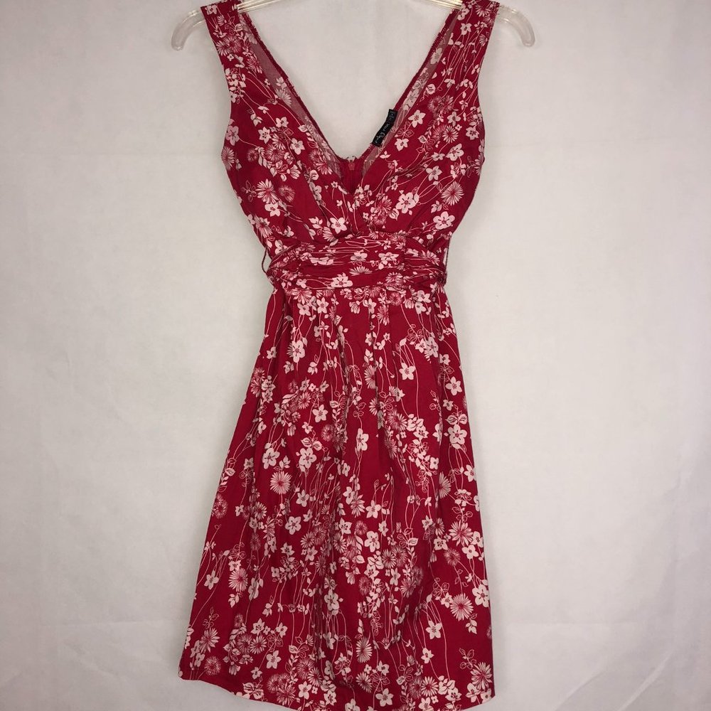 Ruby Rox Red/White Floral Dress Size 3